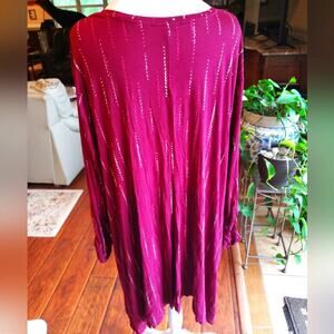 Apt 9 3X red w/pink and white‎ stripes